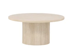Fjôrd Salontafel Härön Beige Travertinlook ⌀80cm