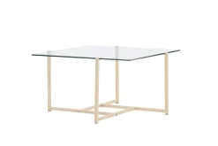 Fjôrd Salontafel Hybrid Glas/Naturel 80x80cm