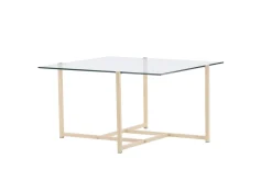 Fjôrd Salontafel Hybrid Glas/Naturel 80x80cm