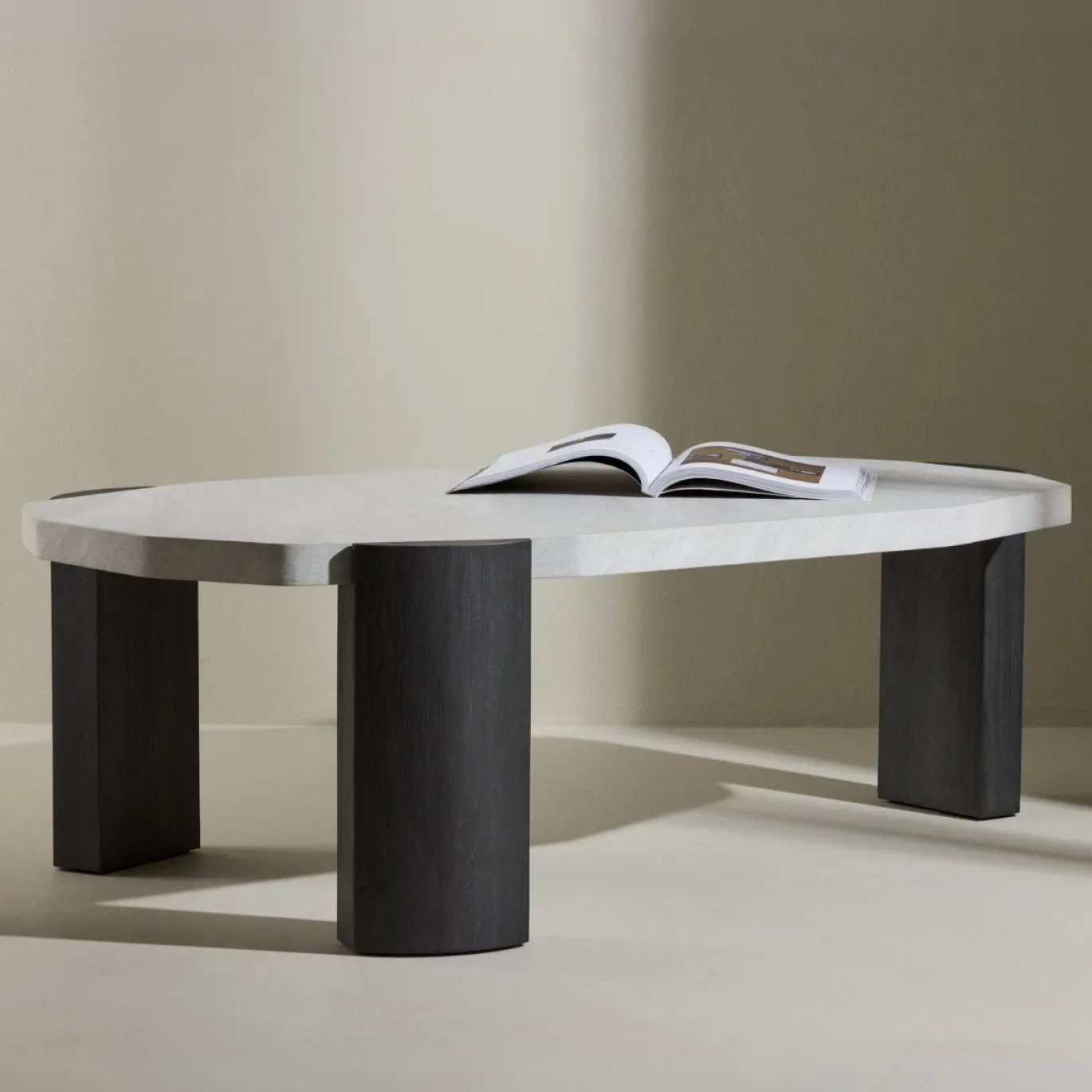 Fjôrd Salontafel Kres Beige 125x71cm