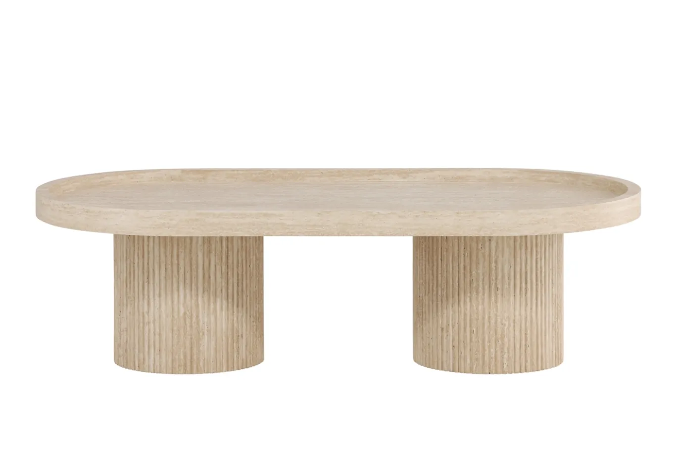 Fjôrd Salontafel Krille Beige Travertinlook 120x60cm