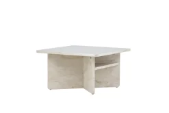 Fjôrd Salontafel Ålesund 75x75 Marmerlook Beige