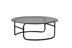 Fjôrd Salontafel Lomma Zwart met Helder Glas