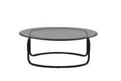 Fjôrd Salontafel Lomma Zwart met Helder Glas