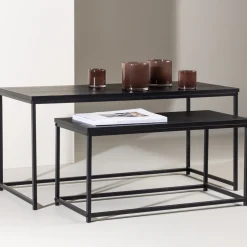 Fjôrd Salontafel Mallan 43x100cm Zwart
