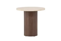 Fjôrd Salontafel Megg Beige Travertinlook ⌀50cm