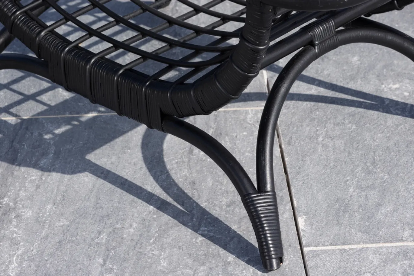 Fjôrd Salontafel Moana Zwart Rotan Glas