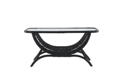 Fjôrd Salontafel Moana Zwart Rotan Glas