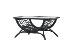 Fjôrd Salontafel Moana Zwart Rotan Glas