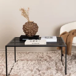Fjôrd Salontafel Netz 80x80cm Zwart