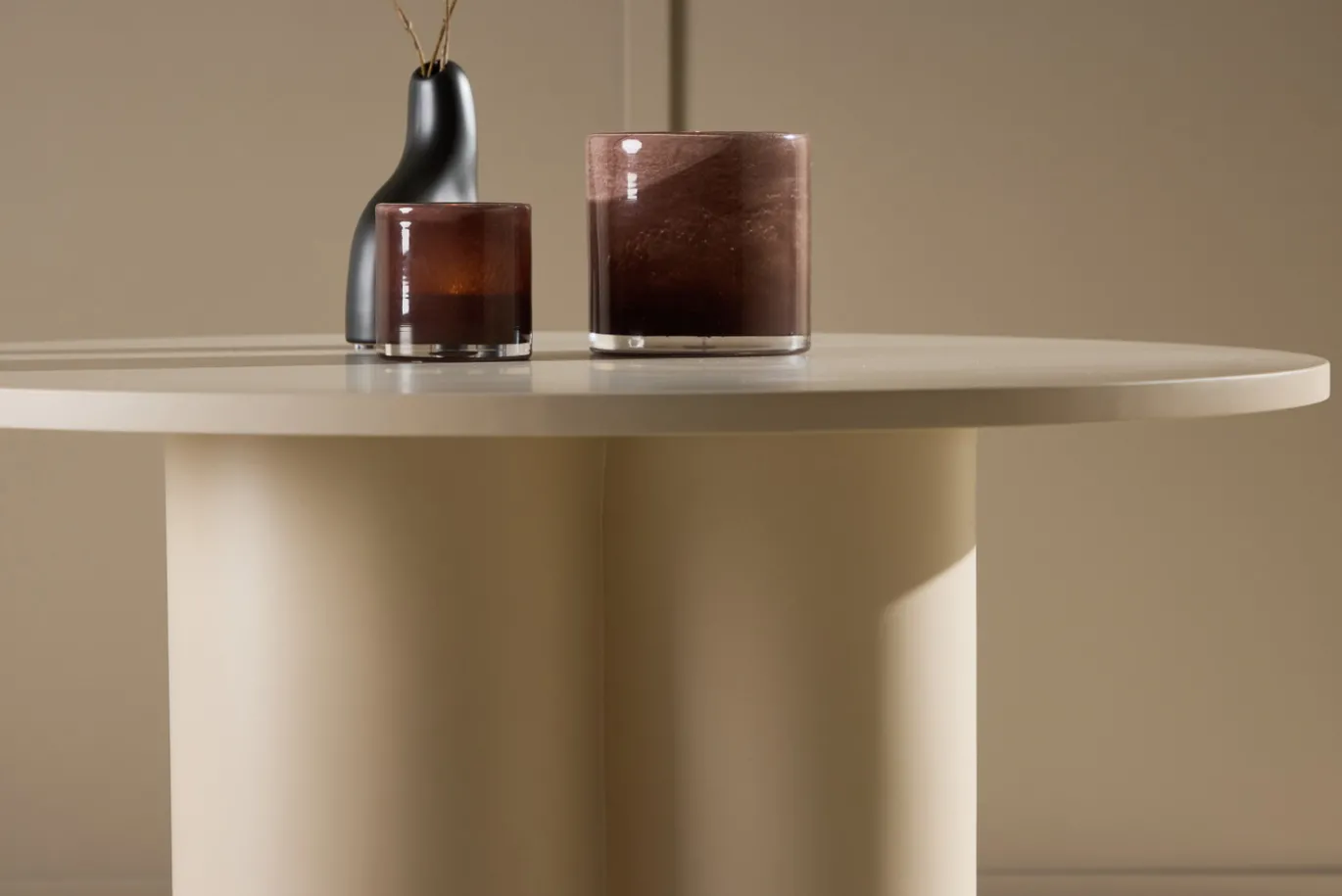 Fjôrd Salontafel Olivia Beige ⌀80cm