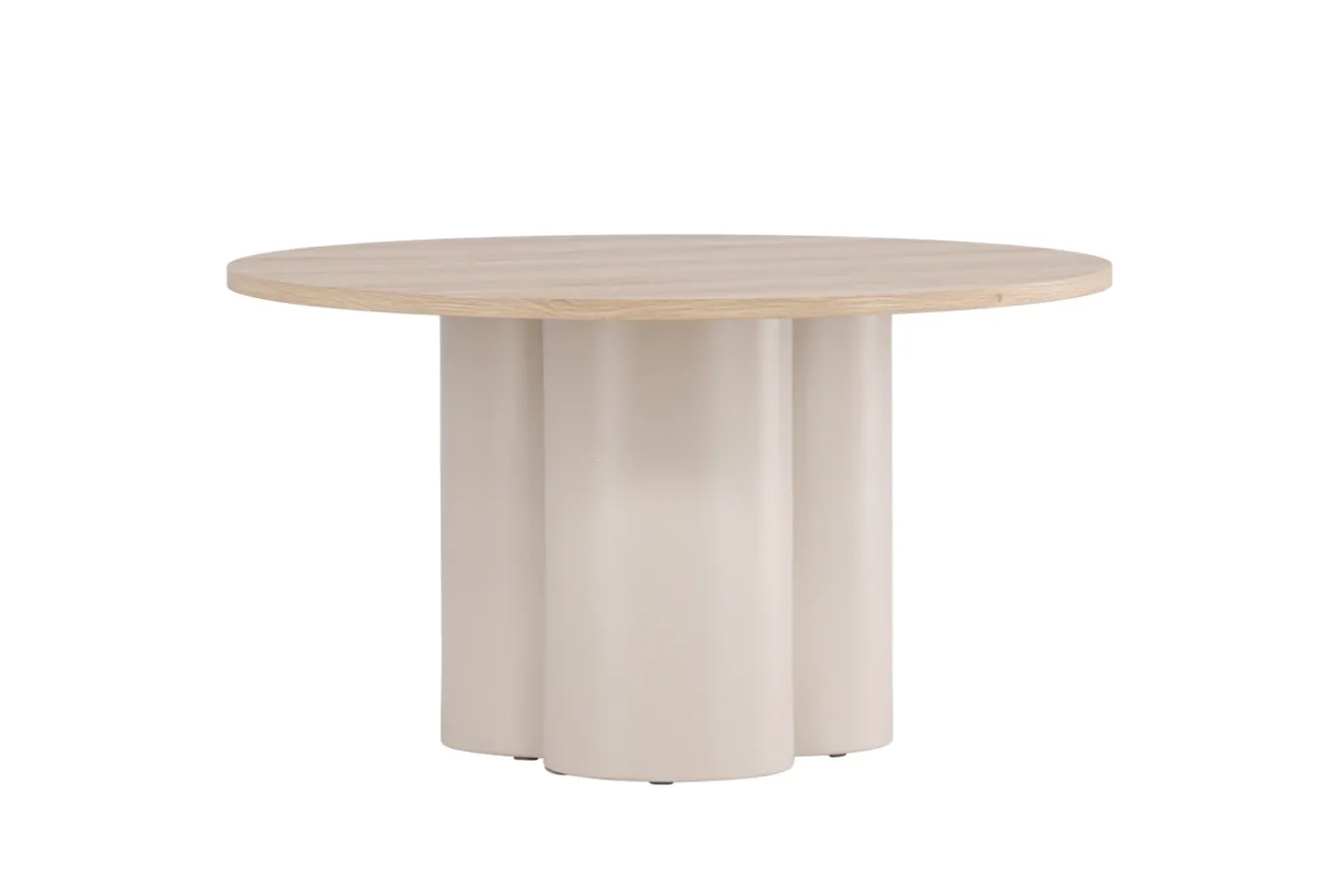 Fjôrd Salontafel Olivia MDF Whitewash Ø80cm