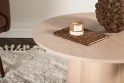 Fjôrd Salontafel Olivia Whitewash Fineer Ø80cm
