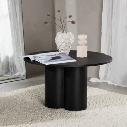 Fjôrd Salontafel Olivia Zwart Fineer Ø80cm