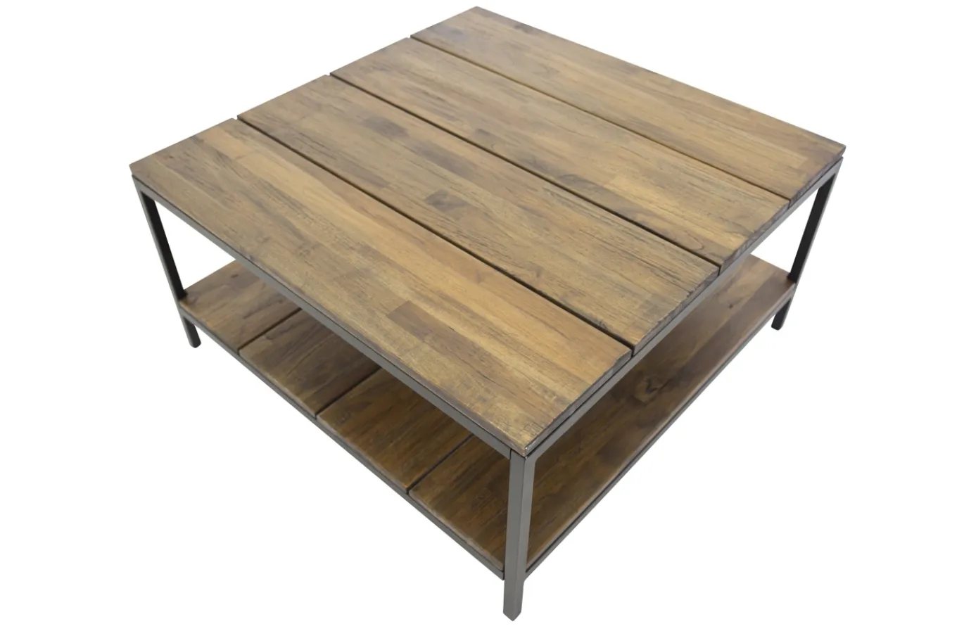 Fjôrd Salontafel Padang Zwart Teak 80x80x40cm