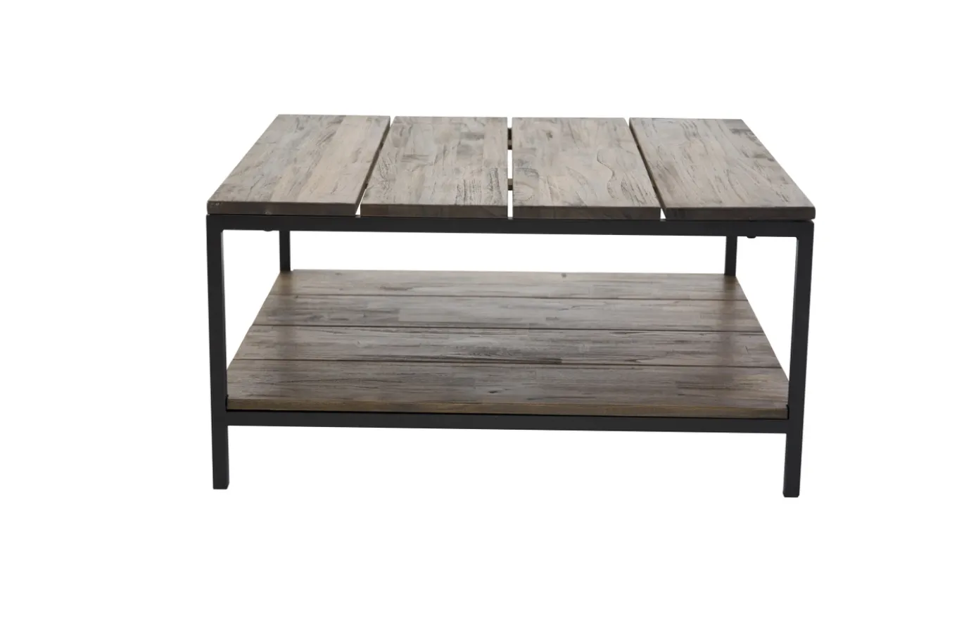 Fjôrd Salontafel Padang Zwart Teak 80x80x40cm