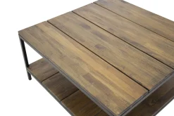 Fjôrd Salontafel Padang Zwart Teak 80x80x40cm