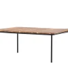 Fjôrd Salontafel Penh Staal Zwart Acacia Rectangular 65x100x40