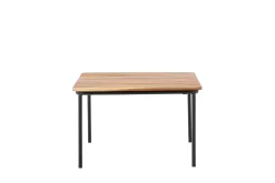 Fjôrd Salontafel Penh Staal Zwart Acacia Rectangular 65x100x40