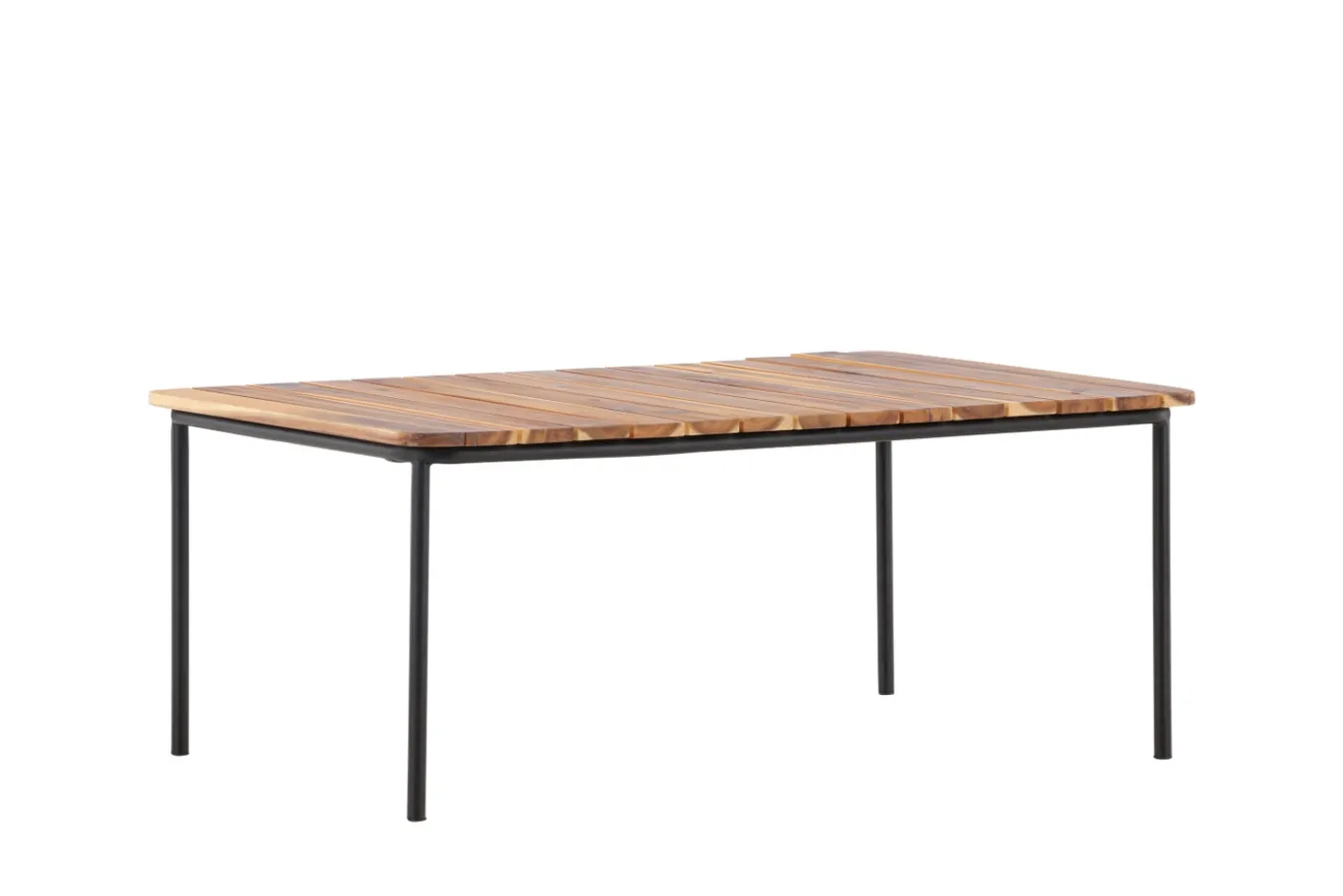 Fjôrd Salontafel Penh Staal Zwart Acacia Rectangular 65x100x40