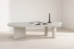 Fjôrd Salontafel Polle MDF Lichtgrijs 160x60cm