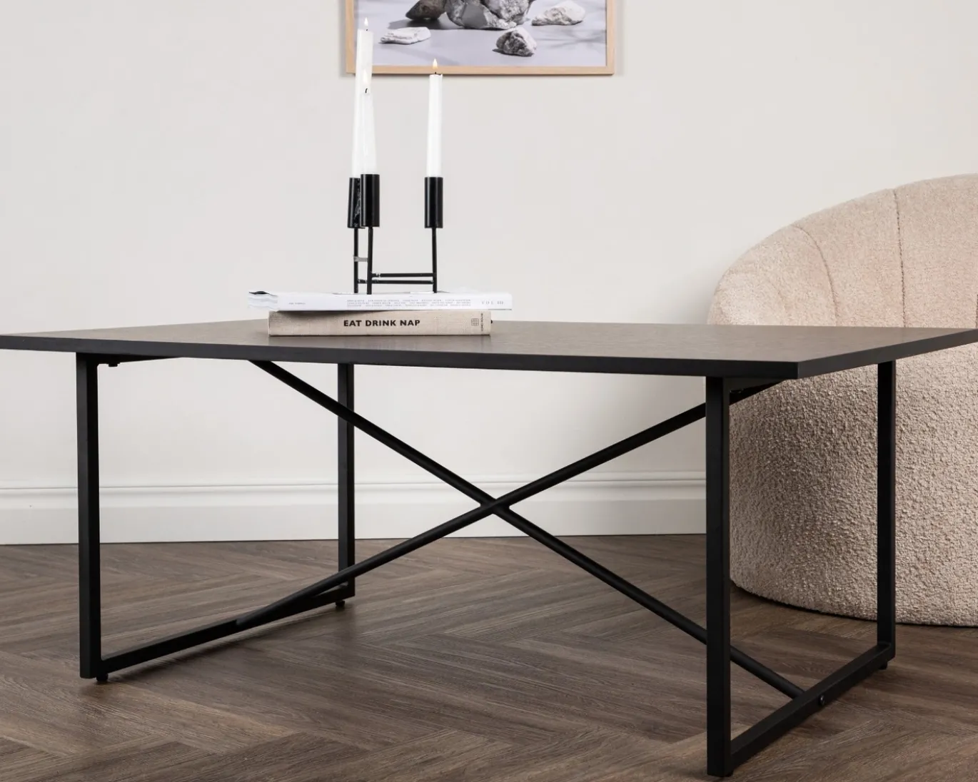 Fjôrd Salontafel Pryor Zwart Mdf