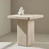 Fjôrd Salontafel Qvart Beige Travertinlook 50x50cm