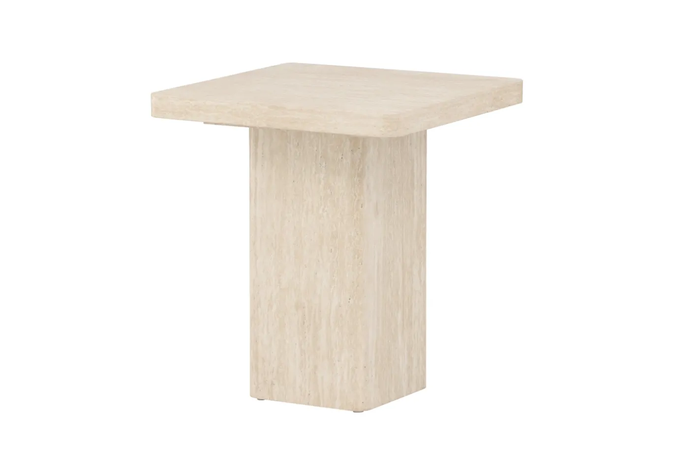 Fjôrd Salontafel Qvart Beige Travertinlook 50x50cm