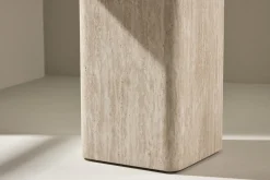 Fjôrd Salontafel Qvart Beige Travertinlook 50x50cm