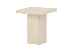 Fjôrd Salontafel Qvart Beige Travertinlook 50x50cm
