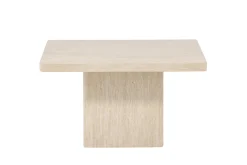 Fjôrd Salontafel Qvart Beige Travertinlook 80x80cm