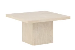 Fjôrd Salontafel Qvart Beige Travertinlook 80x80cm