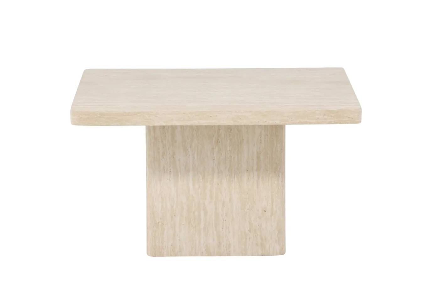 Fjôrd Salontafel Qvart Beige Travertinlook 80x80cm