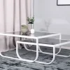 Fjôrd Salontafel Rocker Set Of 2 Wit Smokey Glas