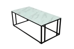 Fjôrd Salontafel Rock Zwart Glasmarmer 120x60cm