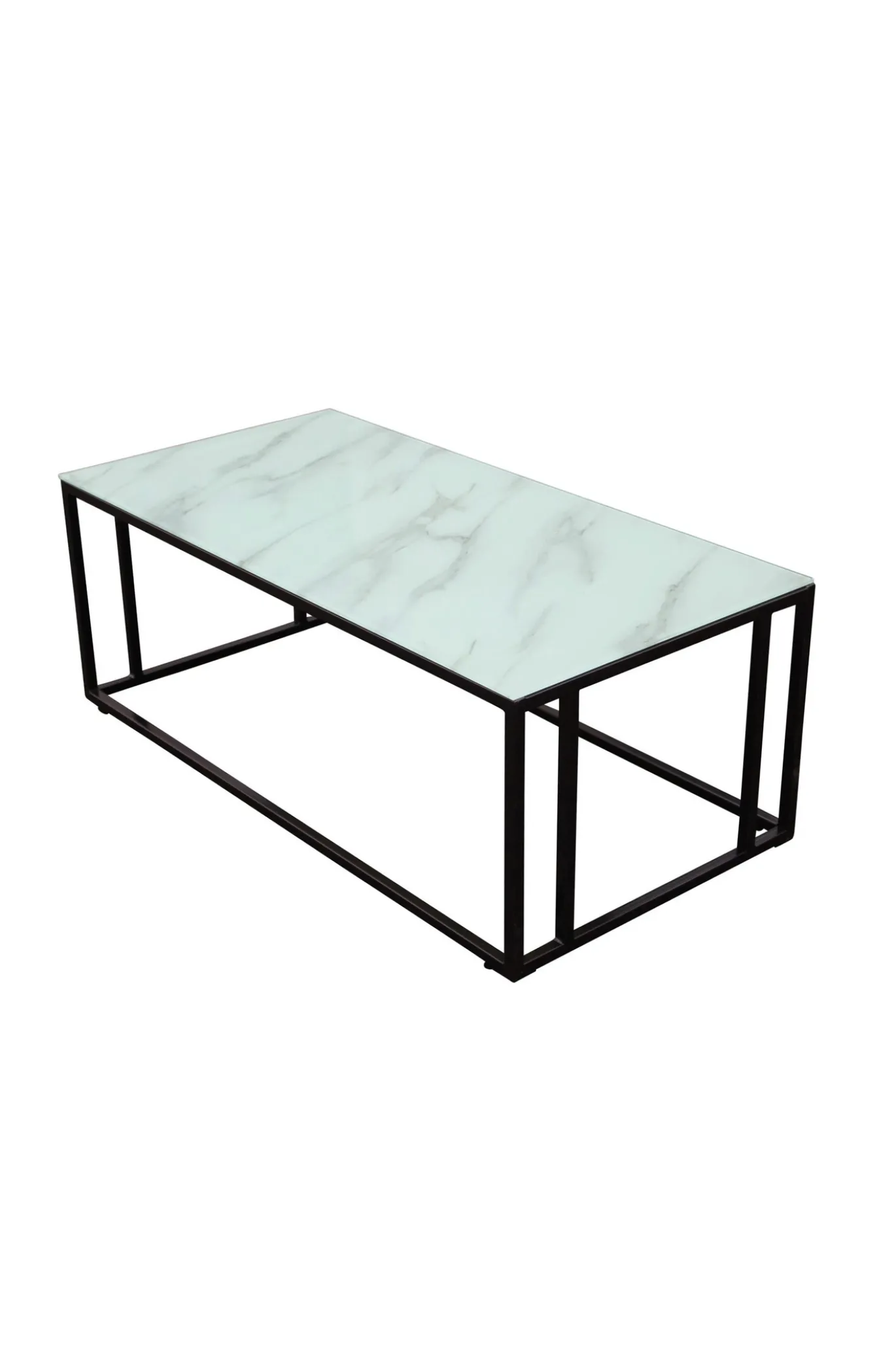 Fjôrd Salontafel Rock Zwart Glasmarmer 120x60cm