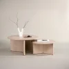 Fjôrd Salontafel Set Saltö Whitewash MDF