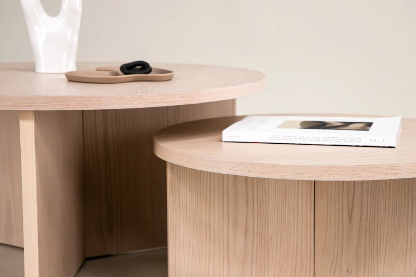 Fjôrd Salontafel Set Saltö Whitewash MDF