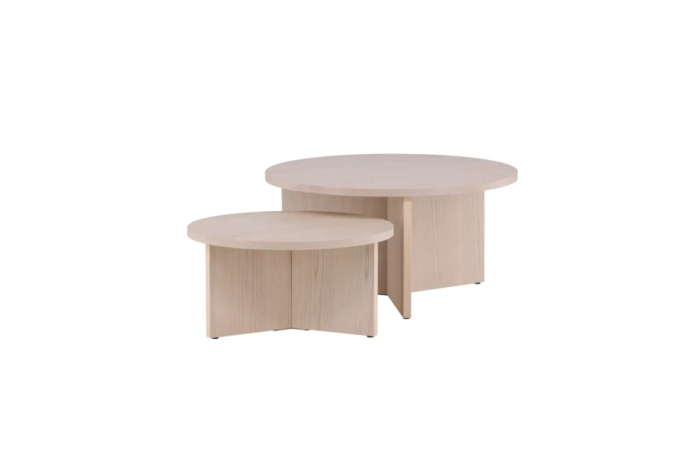 Fjôrd Salontafel Set Saltö Whitewash MDF