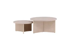 Fjôrd Salontafel Set Saltö Whitewash MDF