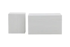 Fjôrd Salontafel Set York Hoog Whitewash MDF