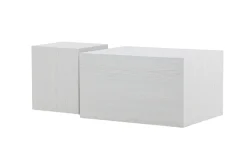 Fjôrd Salontafel Set York Hoog Whitewash MDF