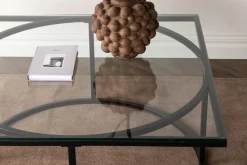 Fjôrd Salontafel Skanör Zwart met Helder Glas