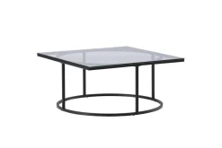 Fjôrd Salontafel Skanör Zwart met Helder Glas