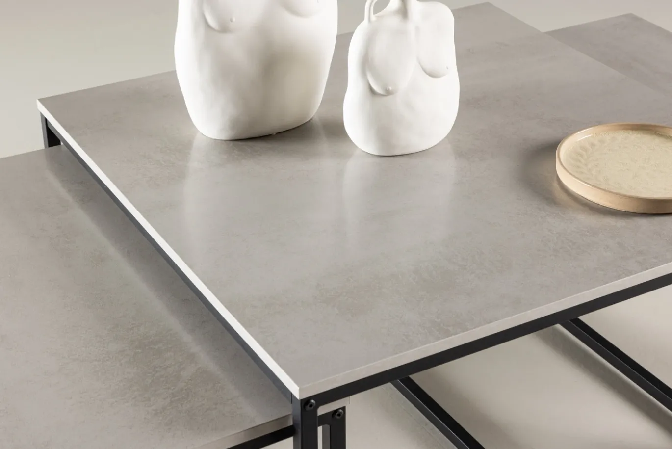 Fjôrd Salontafel Solna 80x80cm Stonelook