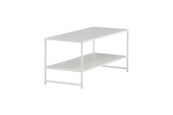 Fjôrd Salontafel Staal Wit 43x102cm
