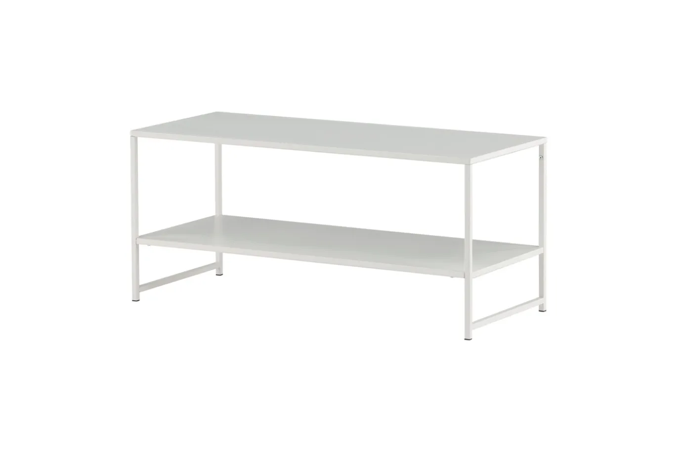 Fjôrd Salontafel Staal Wit 43x102cm