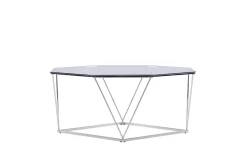 Fjôrd Salontafel Österlen Zilver 100cm Glas