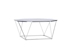 Fjôrd Salontafel Österlen Zilver 100cm Glas