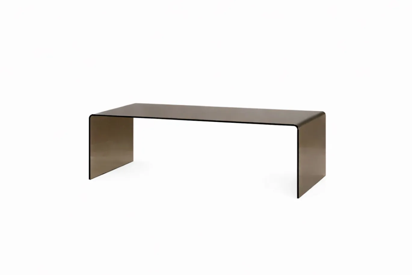 Fjôrd Salontafel Telemark Bruin Glas 120cm